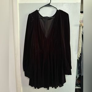 SHEIN velvet dress